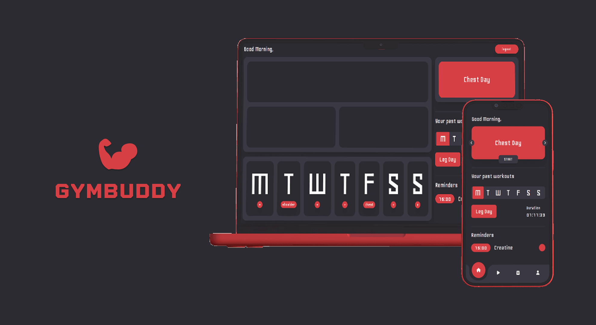 Interface do GymBuddy